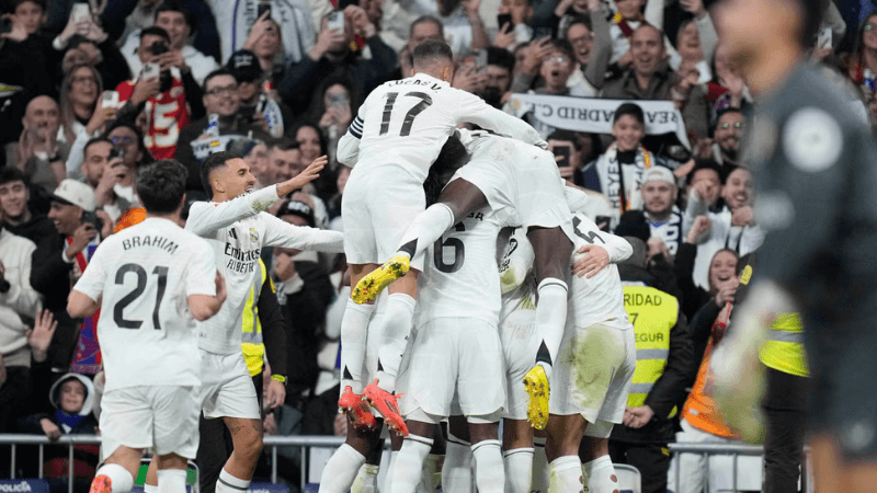 Real Madrid Climbs to Second, Trails Atlético Madrid by One Point