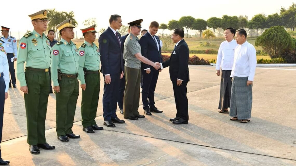Myanmar's head military government travels to Russia