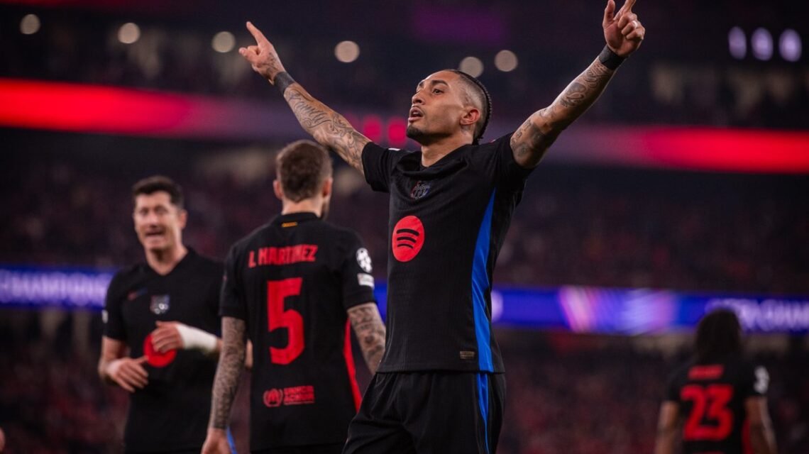 Raphinha leads Barcelona's 4-3 comeback win over Celta Vigo