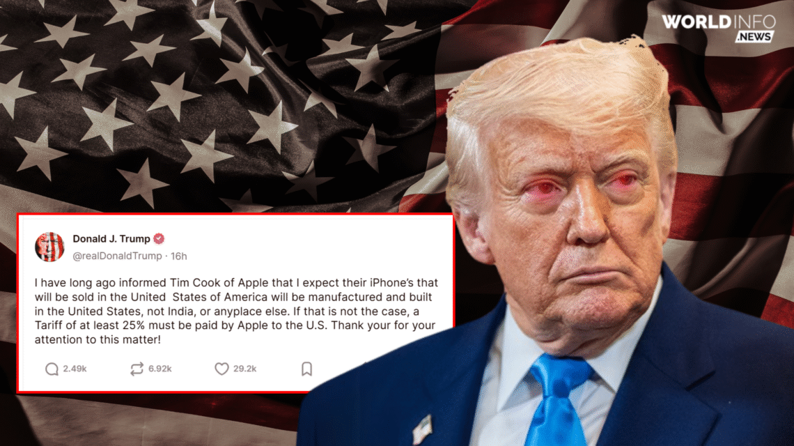 Trump Threatens 25% Tariff on iPhones and Other Smartphones
