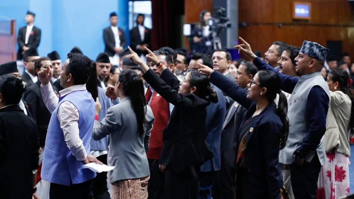 RSP MPs Protest in Parliament Over Lekhak Visit Visa Issues