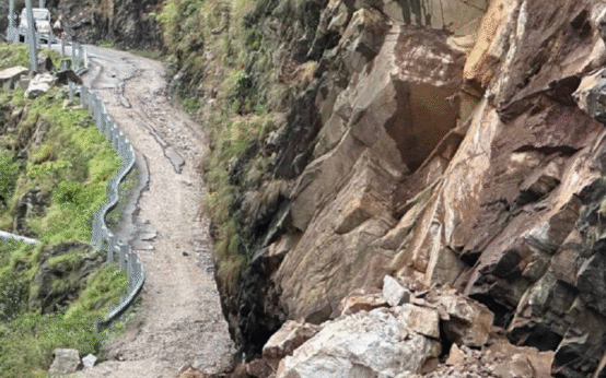 Landslides Block Kaligandaki Corridor at Two Locations in Gulmi