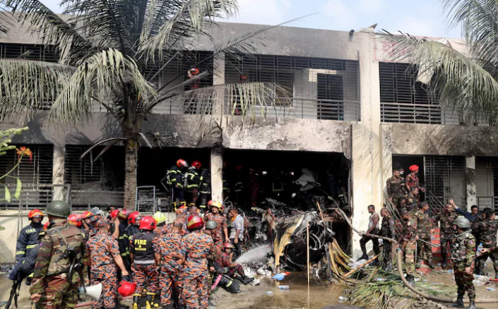Bangladesh jet crash kills 27, dozens injured in Dhaka