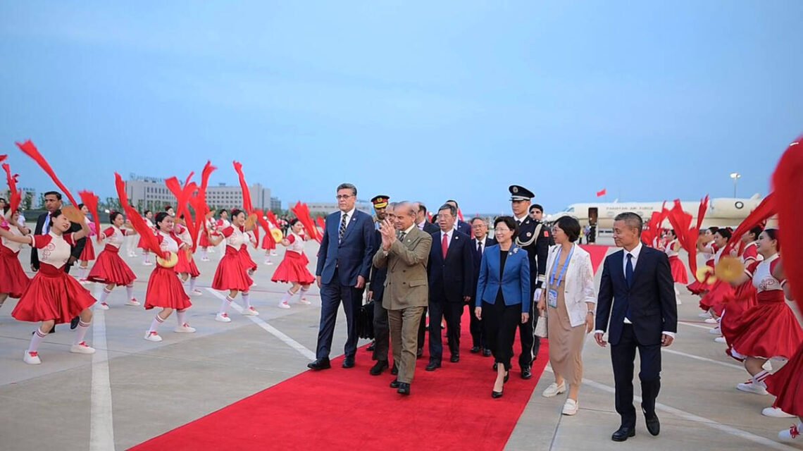 Pakistan’s Prime Minister Lands in Tianjin for SCO Summit