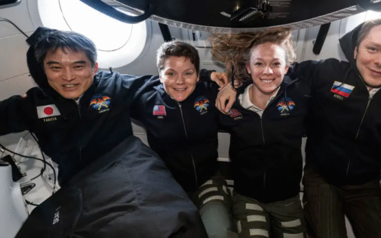 NASA astronauts return to Earth from ISS after five months