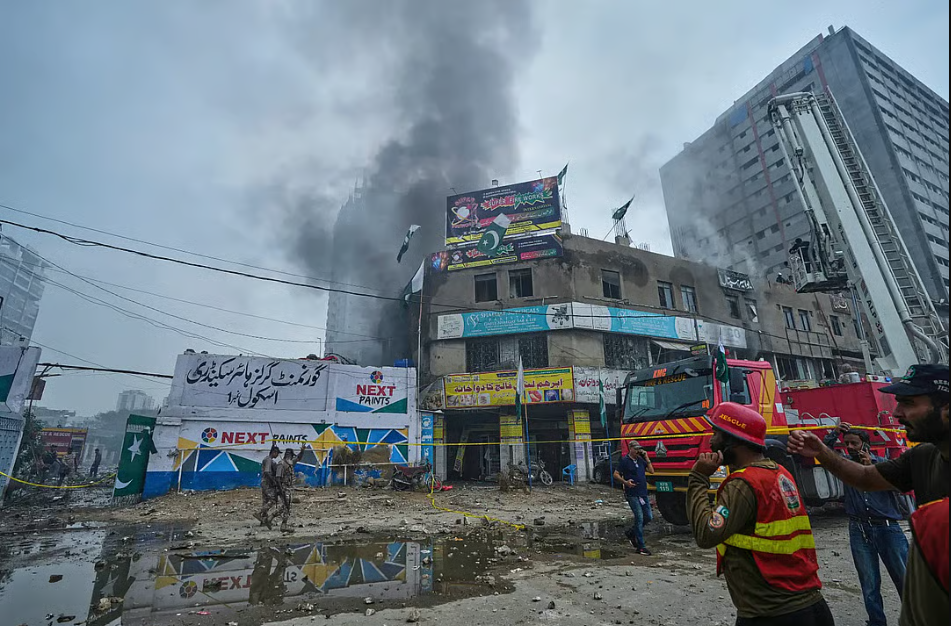 Public health and safety concerns arises pakistan karachi fireworks