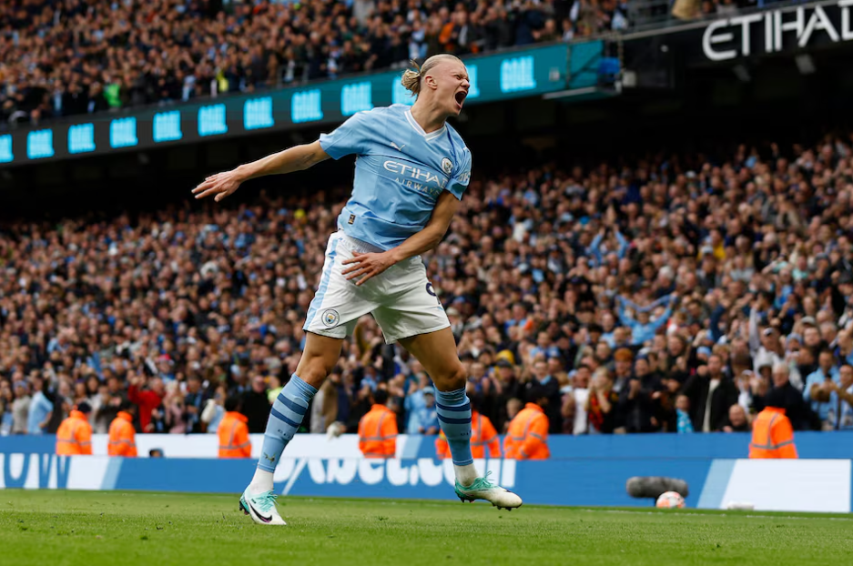Erling Haaland gives Manchester City the lead in First Half