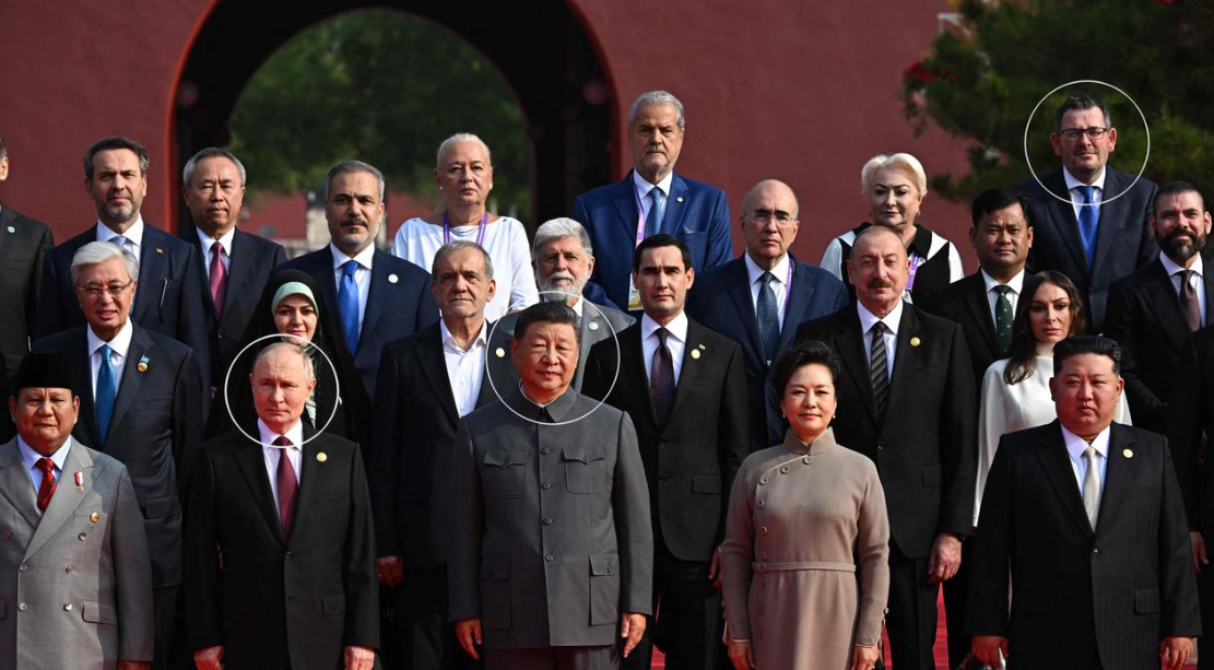 President Xi Jinping greets Dan Andrews in China