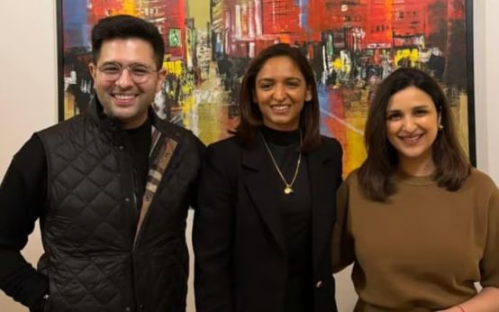 Parineeti Chopra and Raghav Chadha Host Women’s World Cup-Winning Captain Harmanpreet Kaur