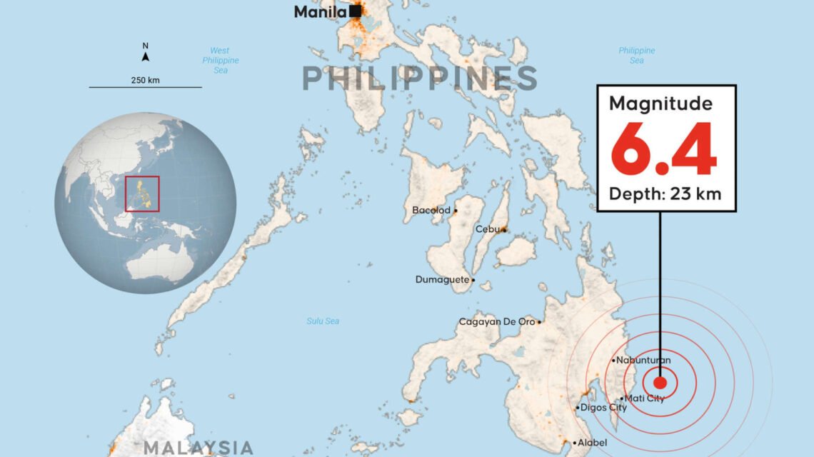 Powerful 6.4-Magnitude Earthquake Strikes Off Southern Philippines